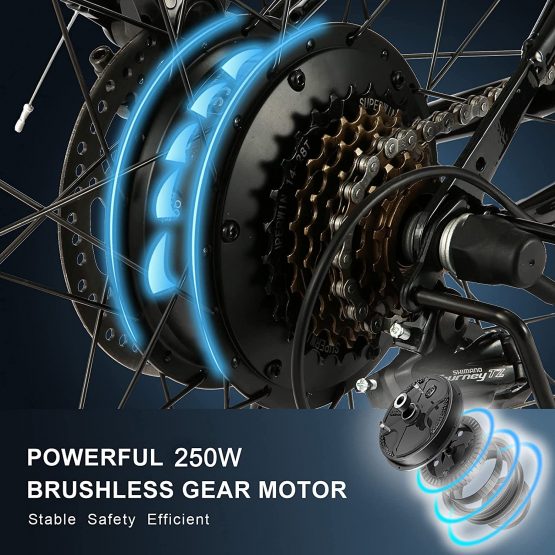 Vivi26 Bicicleta Eléctrica Plegable 26" 250W 8Ah - Imagen 7